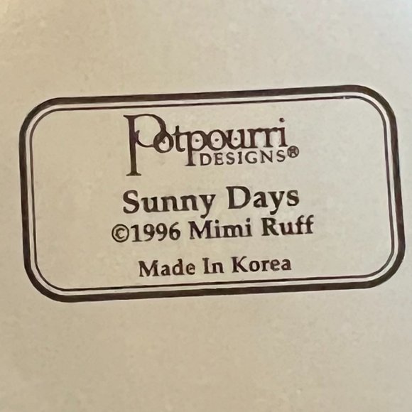 Vintage Potpourri Designs SUNNY DAYS Sunflower Mug ~ Artwork by Mimi Ruff 1996 - Picture 6 of 6